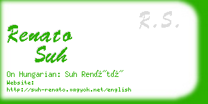 renato suh business card